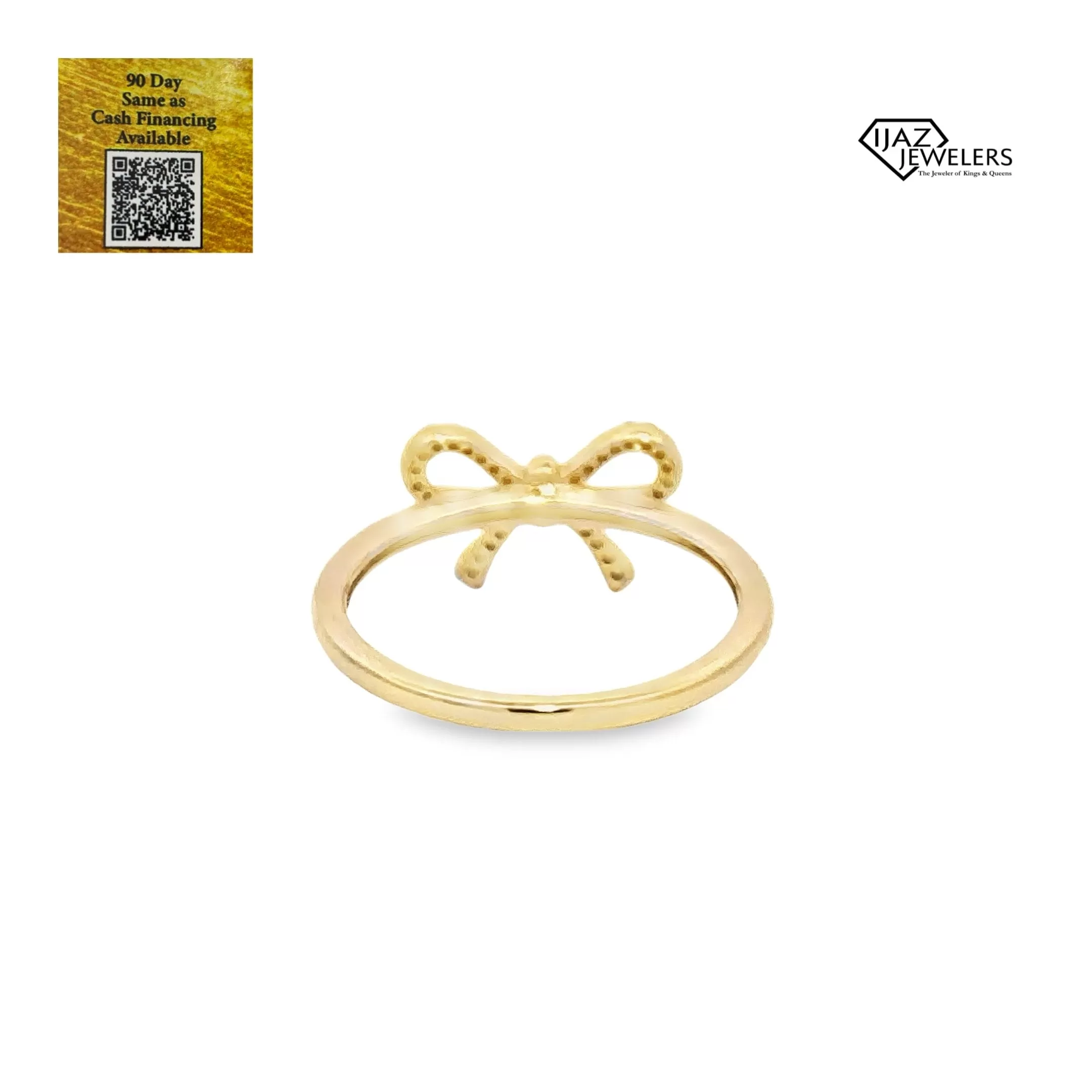 10K Gold 0.07 CTW Diamond Bow Ring