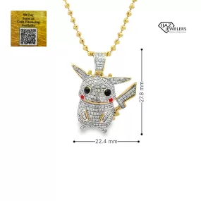 10K Gold 0.40 CTW Cartoon Charm