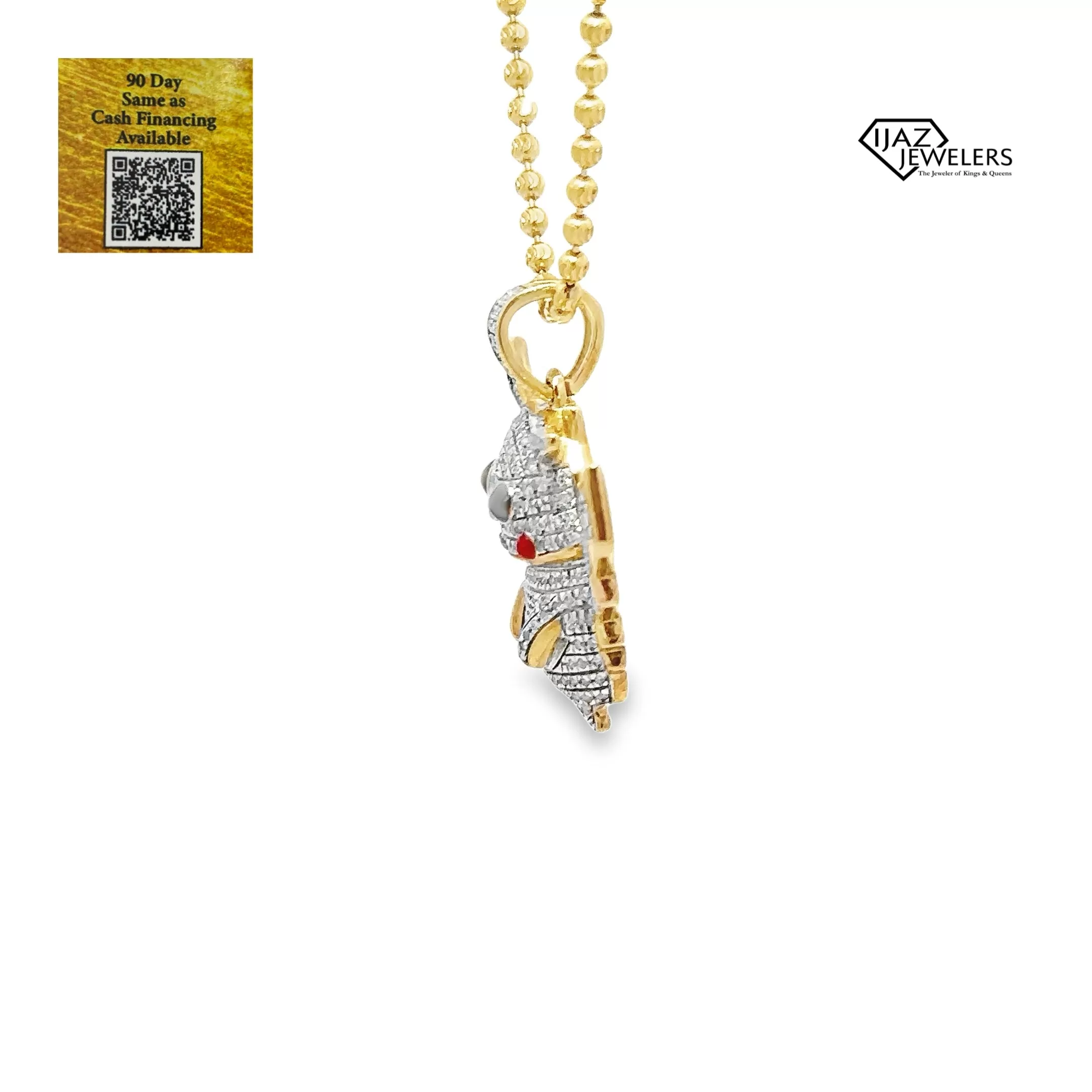 10K Gold 0.40 CTW Cartoon Charm