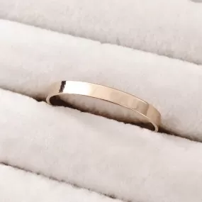 14K GF Flat Band Ring