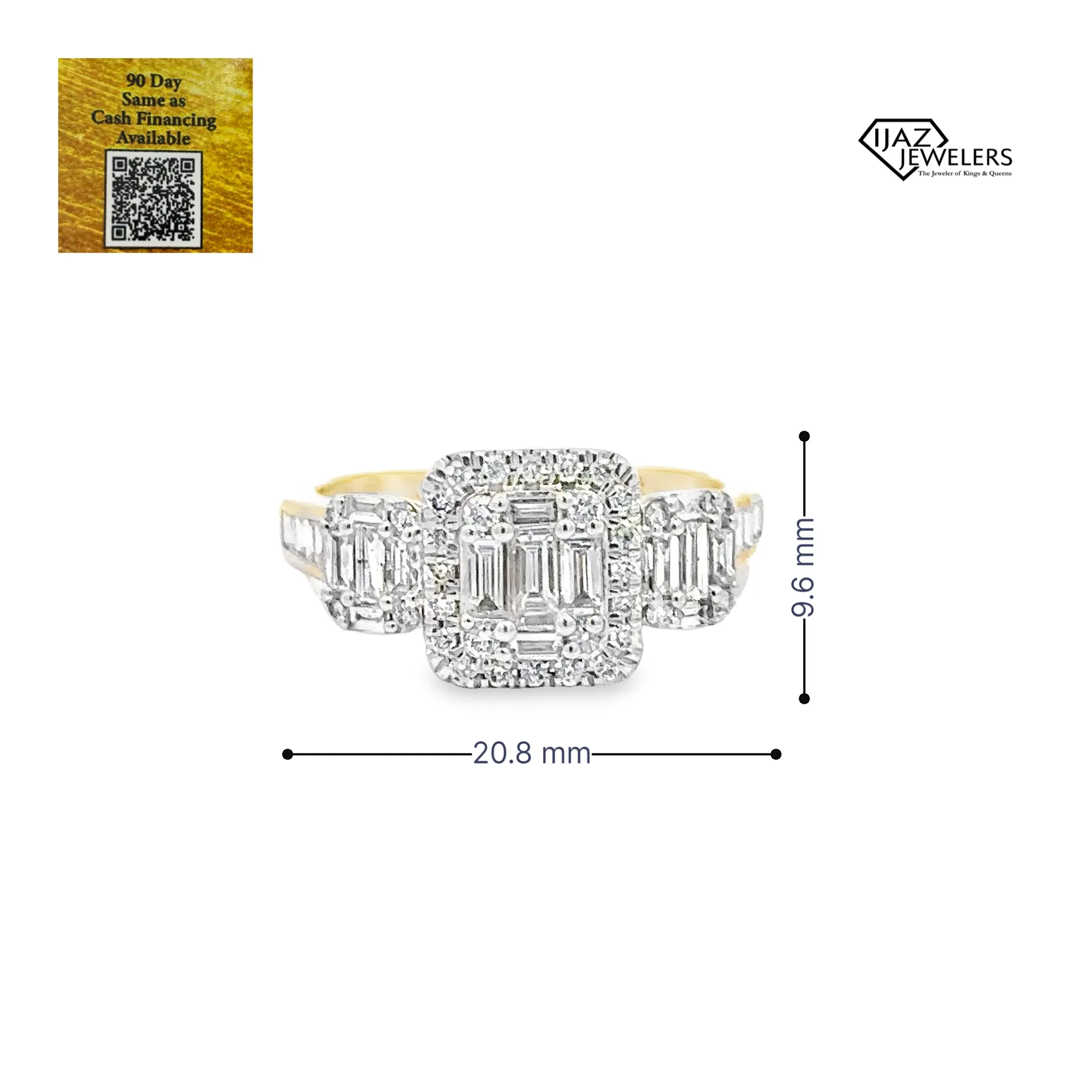 14K Gold 0.95 CTW Diamond Ladies Ring