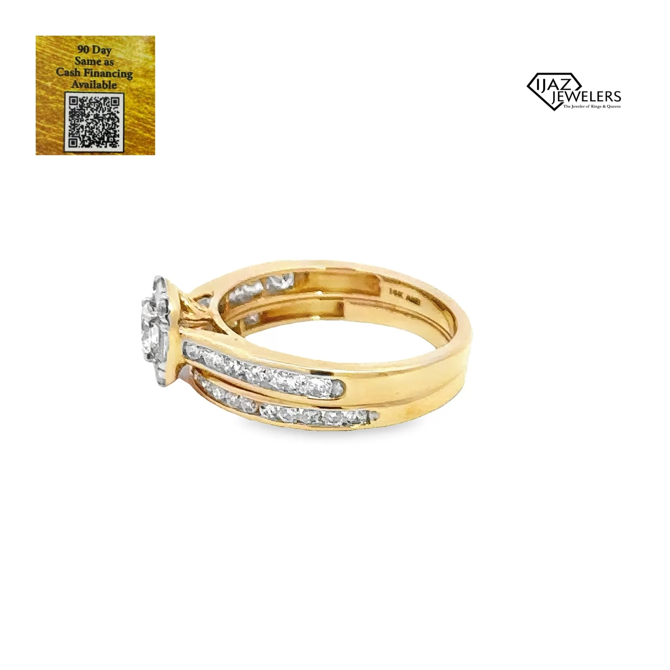 14K Gold 1.00 CTW Diamond Ladies Wedding Set