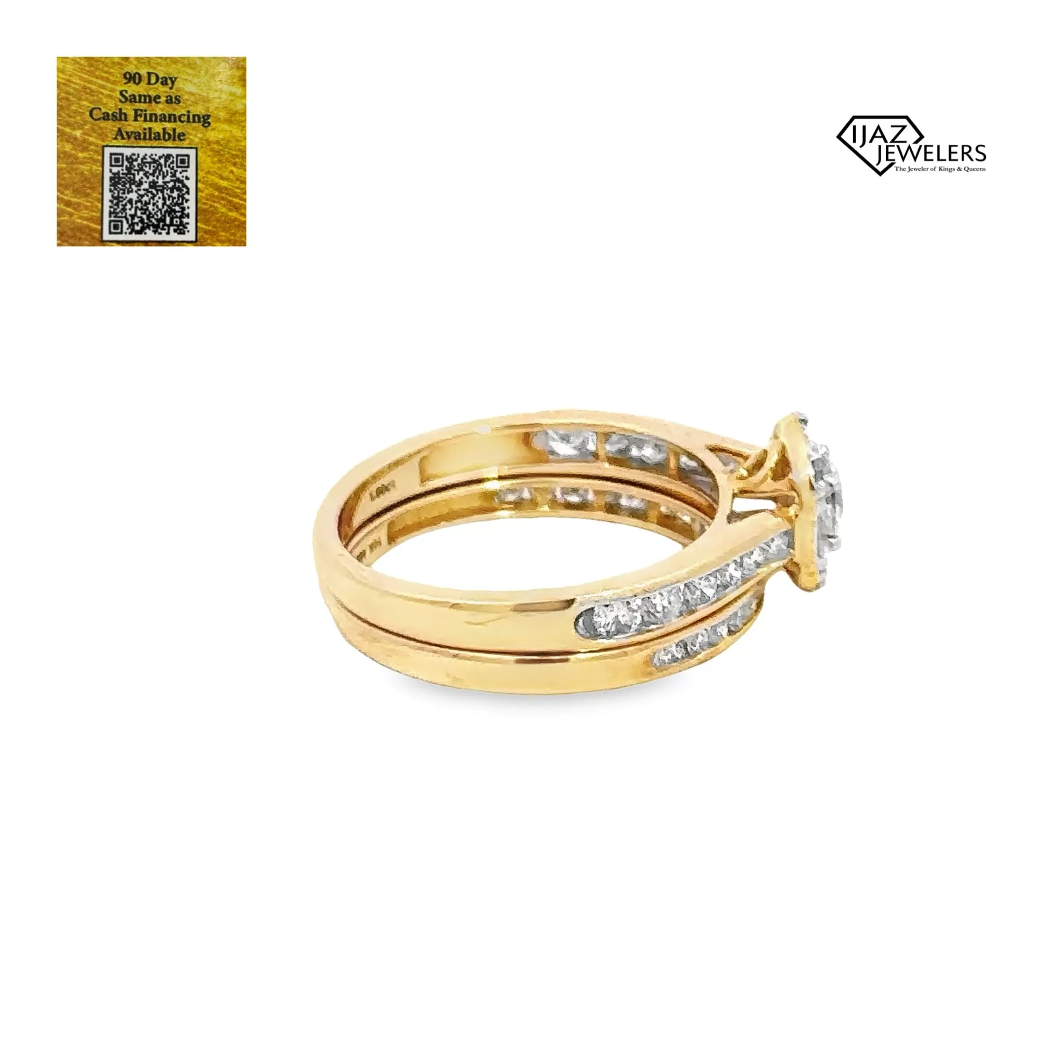 14K Gold 1.00 CTW Diamond Ladies Wedding Set