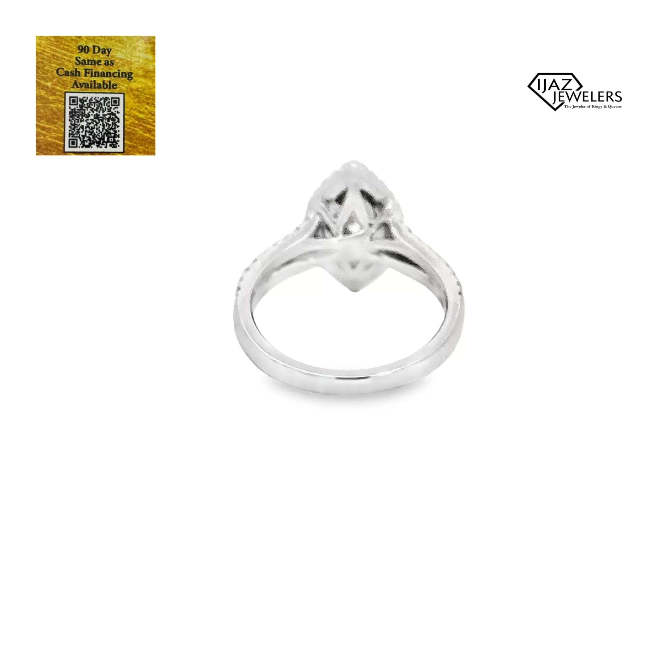 14K White Gold 1.00 CTW Diamond Ring