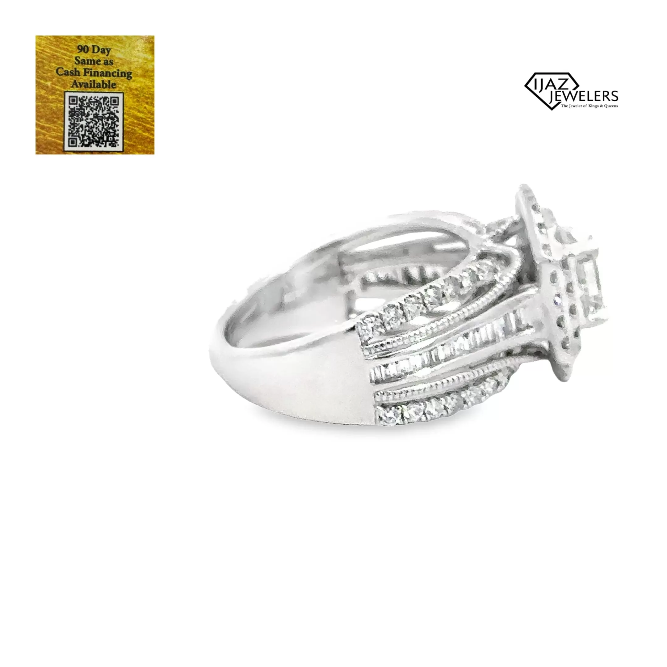 14K White Gold 1.45 CTW Diamond Ladies Ring