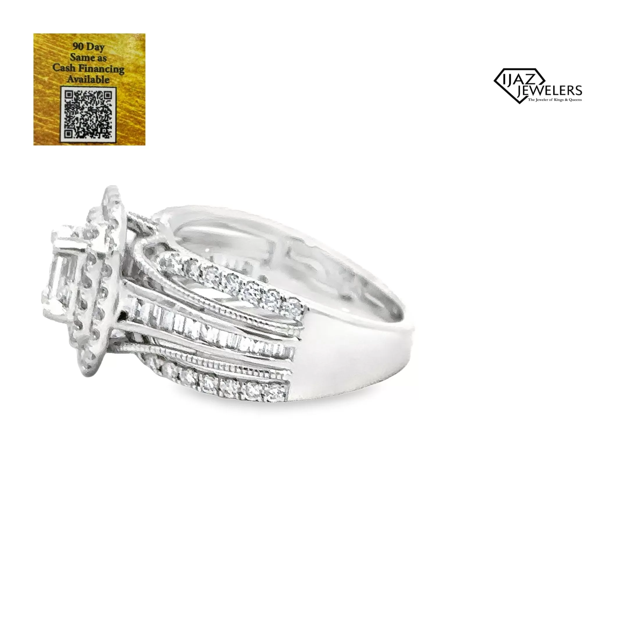 14K White Gold 1.45 CTW Diamond Ladies Ring