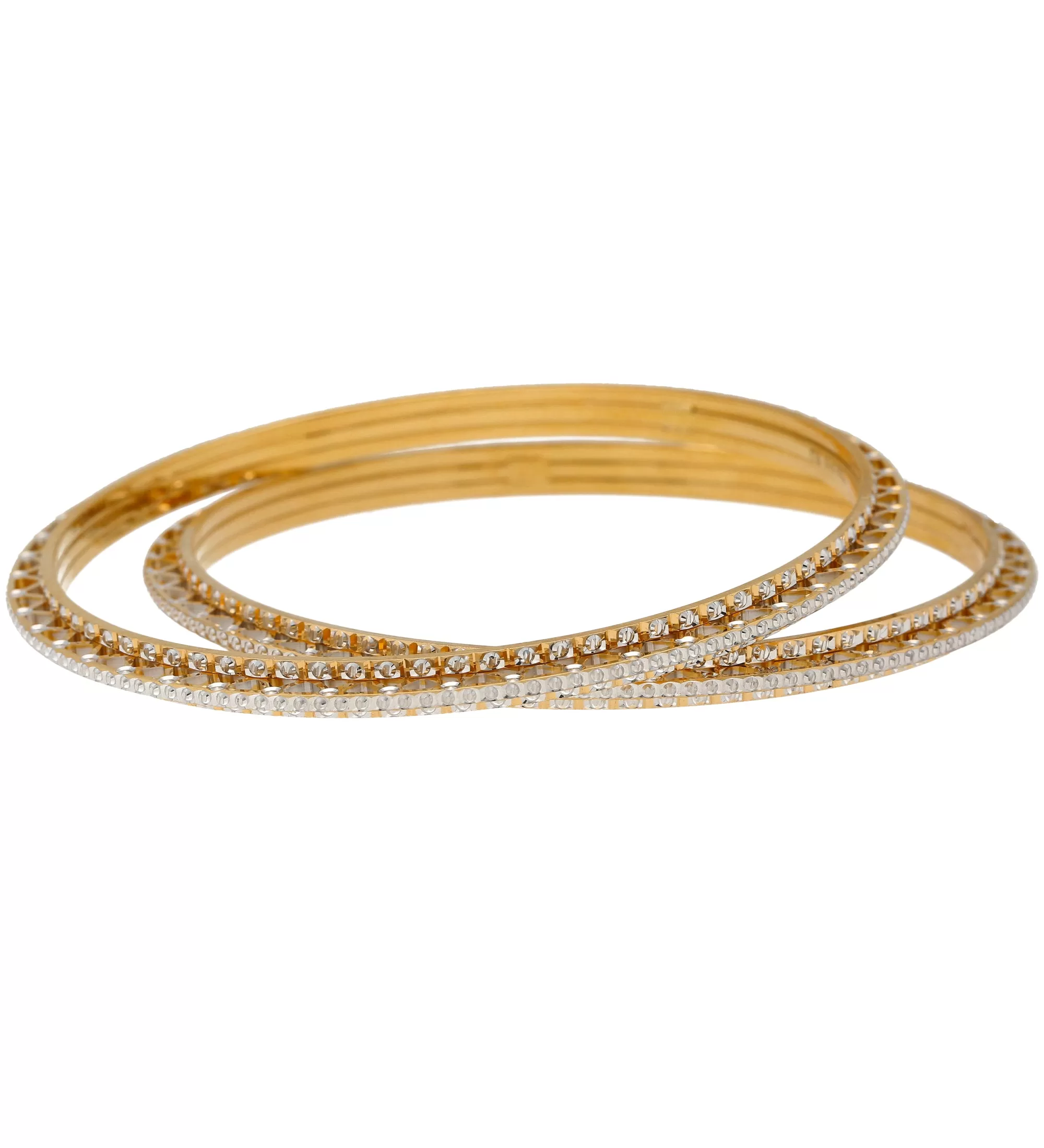 22K Yellow Bangle Set of 4 (127.7gm)