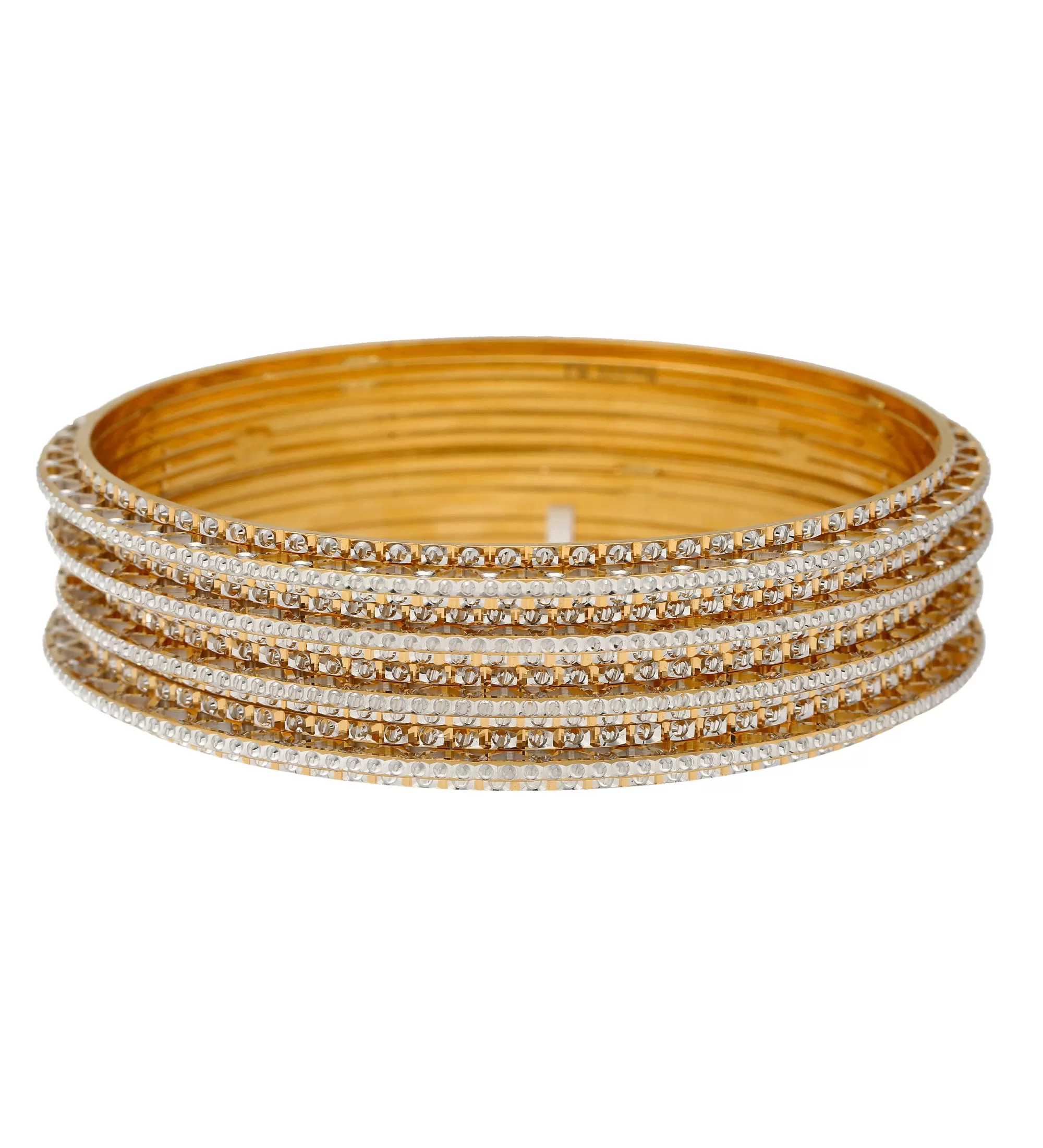 22K Yellow Bangle Set of 4 (127.7gm)