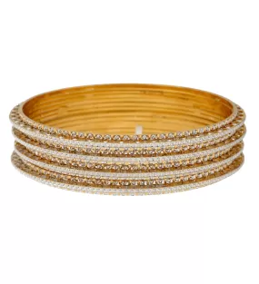 22K Yellow Bangle Set of 4 (127.7gm)