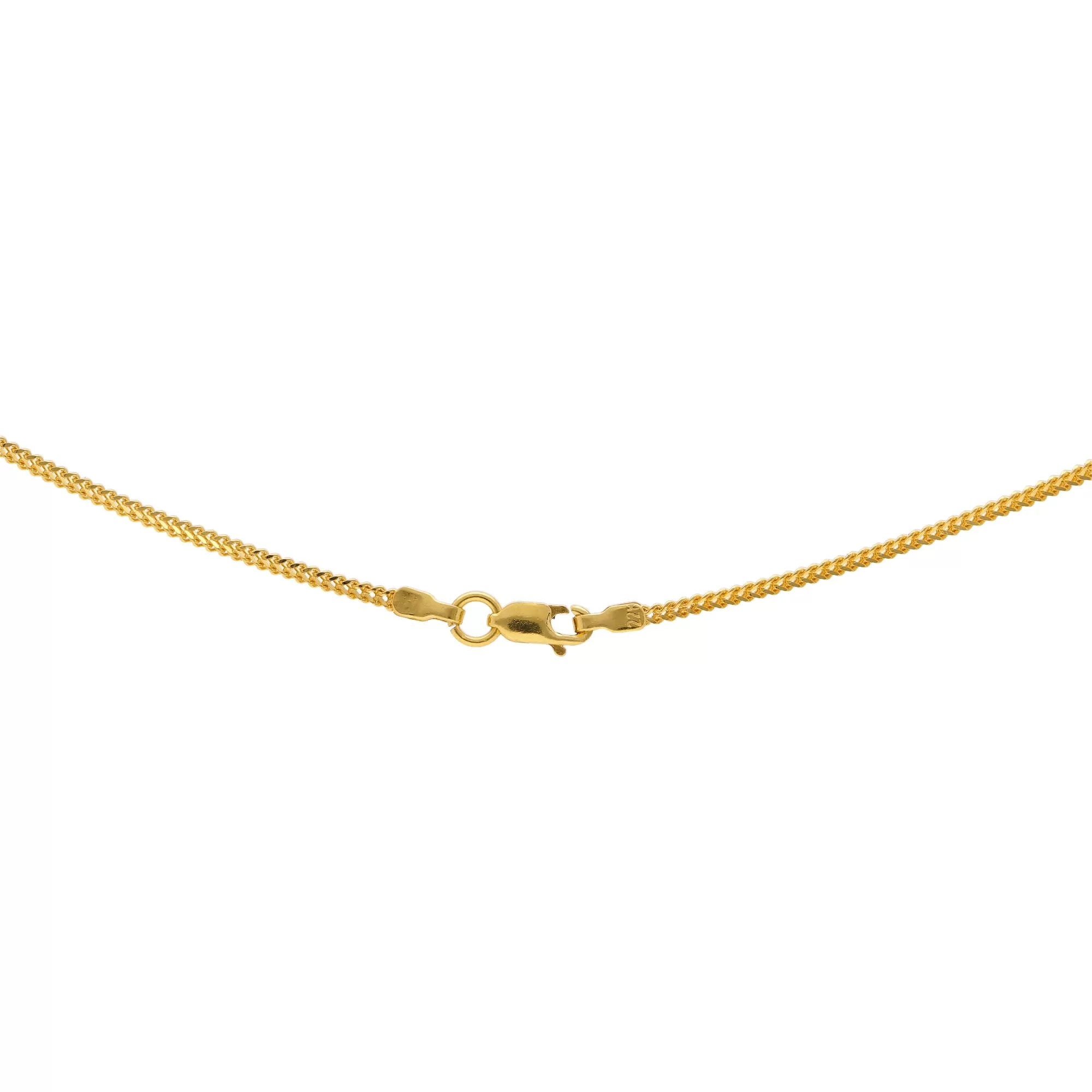 22K Yellow Gold V-Shaped Necklace Set (89.9gm)