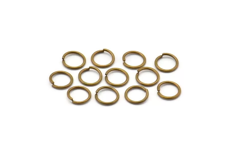 7mm Jump Ring - 1000 Antiqued Brass Jump Rings  (7x0.80mm) A0336