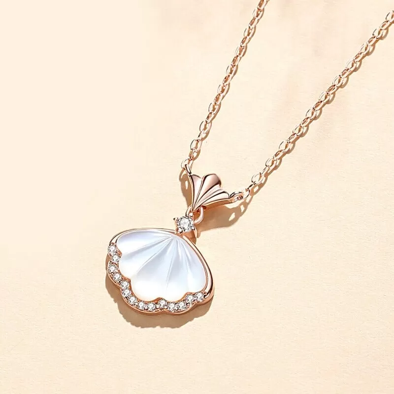 925 Sterling Silver Puka Shell Pendant Necklace