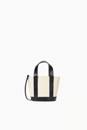 ALLORA MICRO TOTE | CREAM BLACK