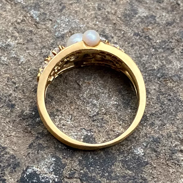 Antique Pearl & Diamond Ring