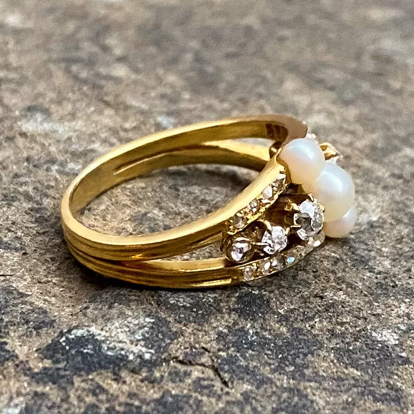 Antique Pearl & Diamond Ring