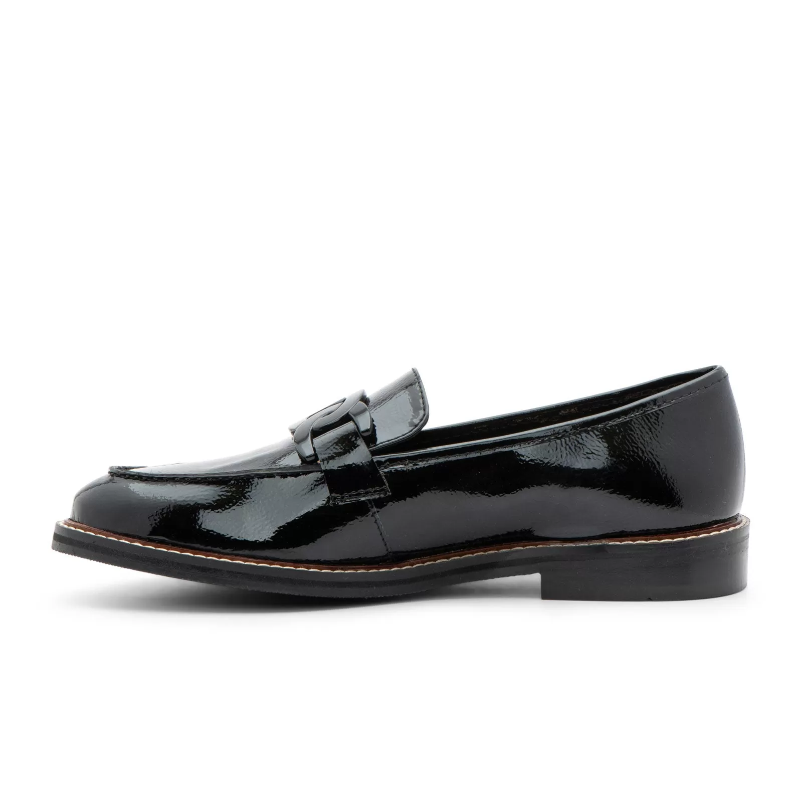 Ara Kyle II Chain Loafer (Women) - Black Patent Leather