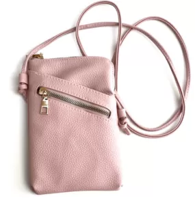 Archer House Long Cross Body Bag - Pale Pink