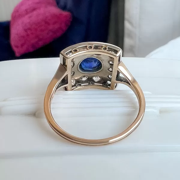 Art Deco Sapphire & Diamond Ring