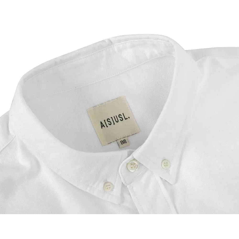 A[S]USL OXFORD FOUR POCKET B/D SHIRT-WHITE