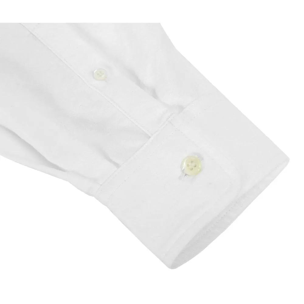 A[S]USL OXFORD FOUR POCKET B/D SHIRT-WHITE