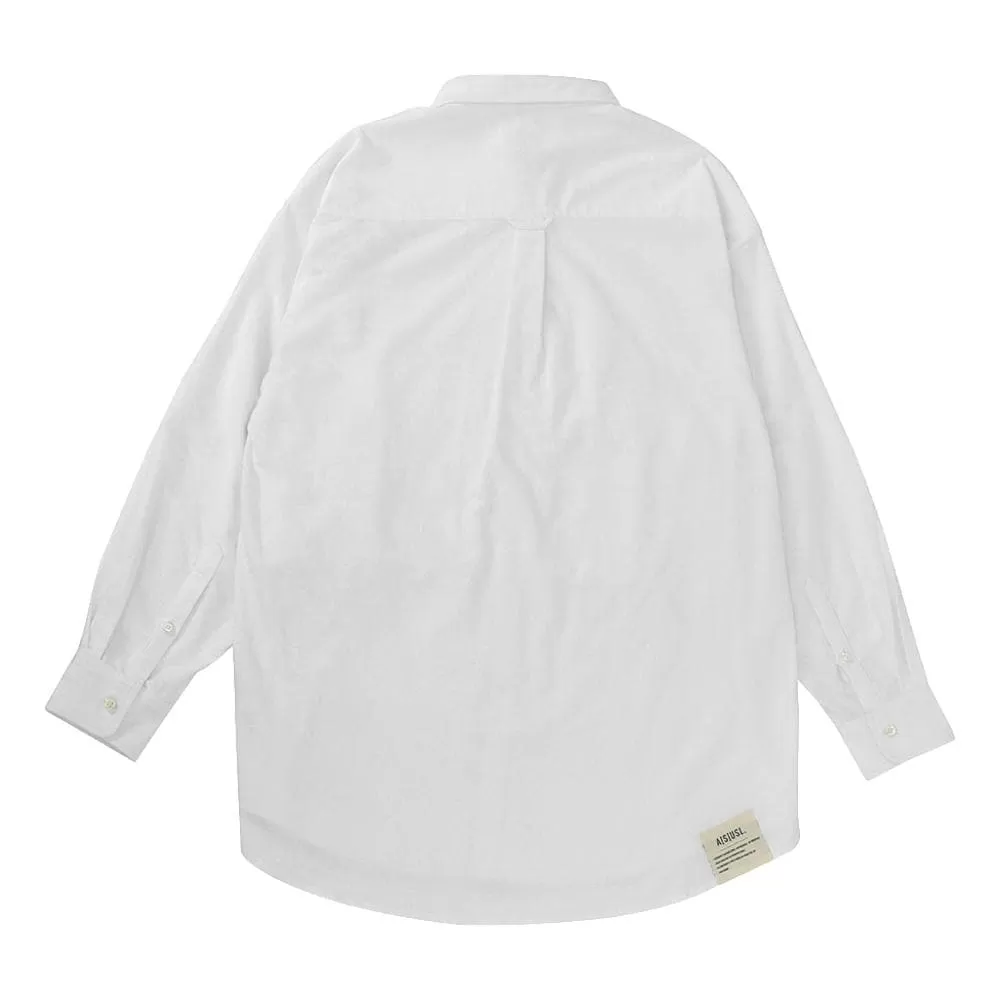 A[S]USL OXFORD FOUR POCKET B/D SHIRT-WHITE