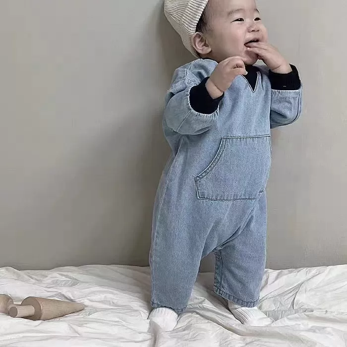 Baby Boys Solid Color Jumpsuits Wholesale 23082849