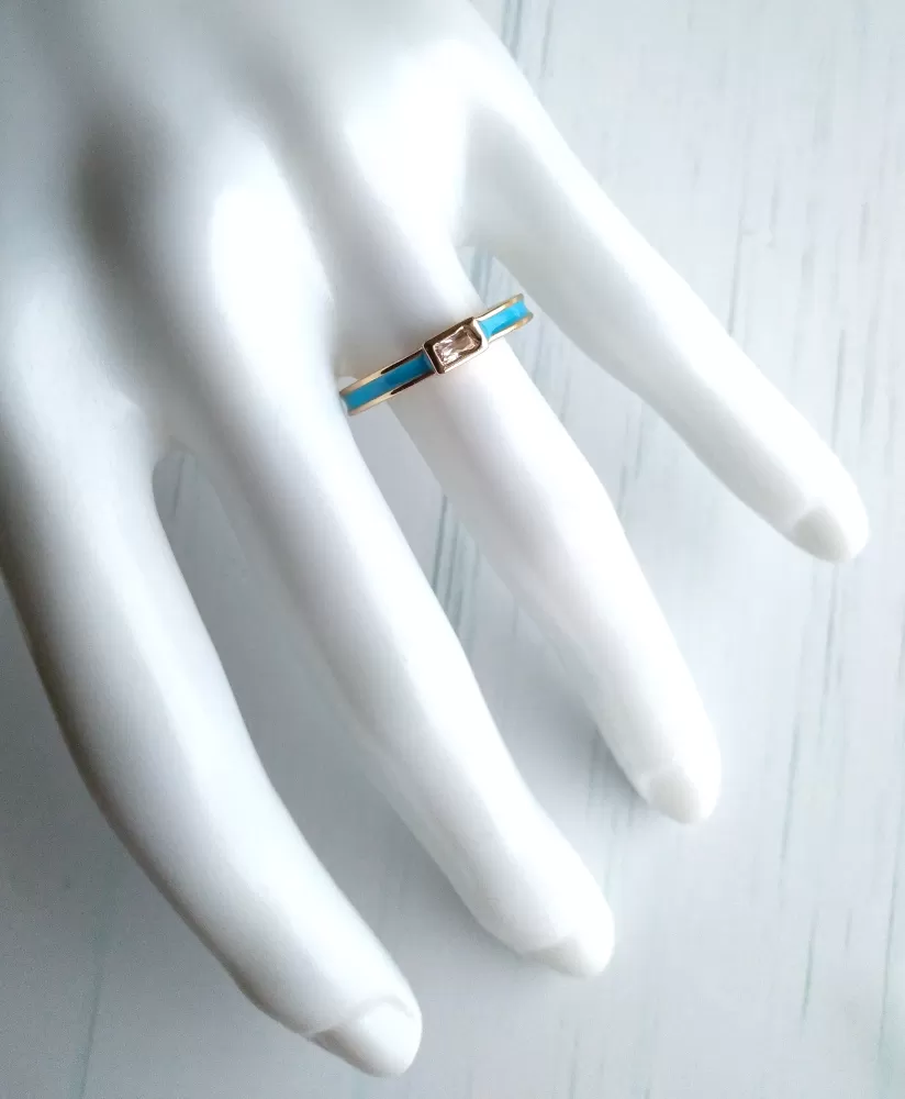 Bandeau Enamel Bypass Rings