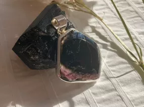 Bi-Color Tourmaline Naevia Pendant - Large Freeform