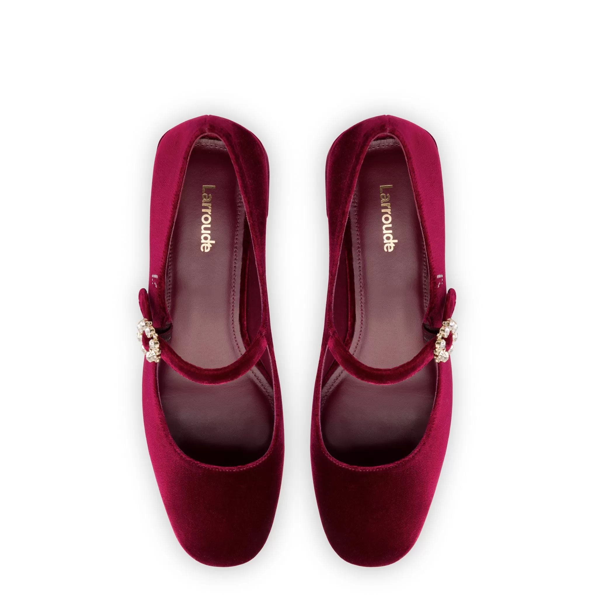 Blair Block Pump In Wine Velvet