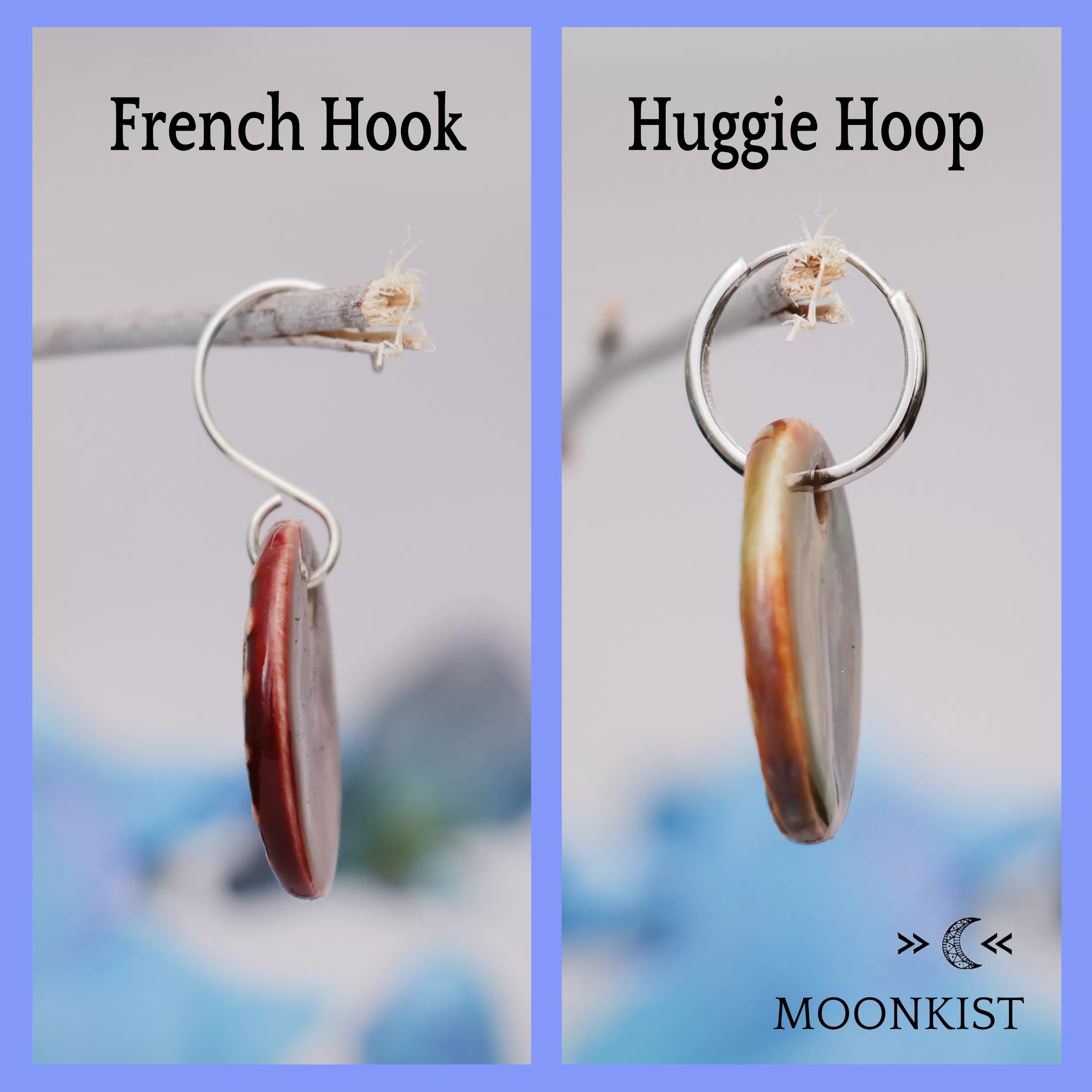 Boho Style Statement Ceramic Earrings | Moonkist Designs