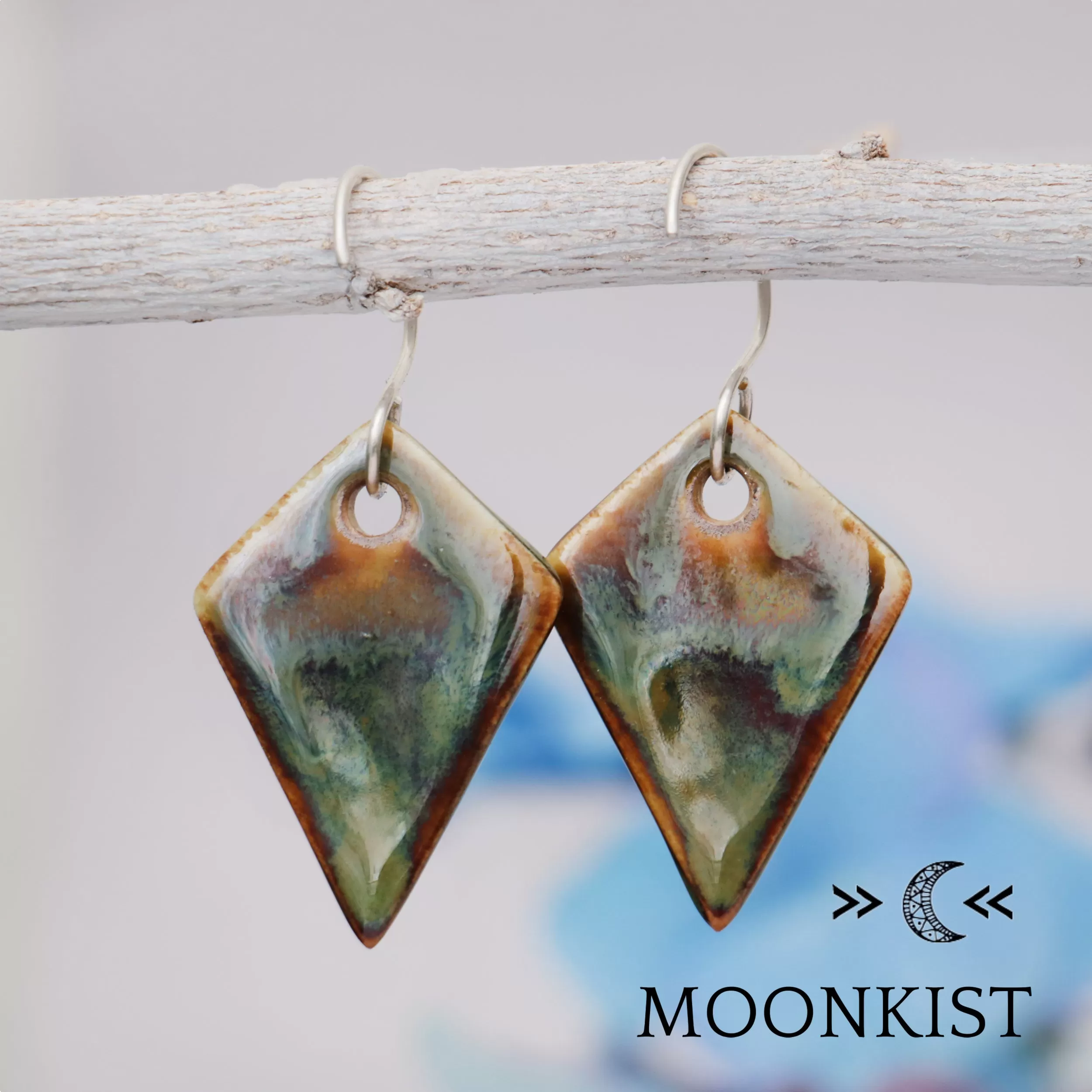 Boho Style Statement Ceramic Earrings | Moonkist Designs