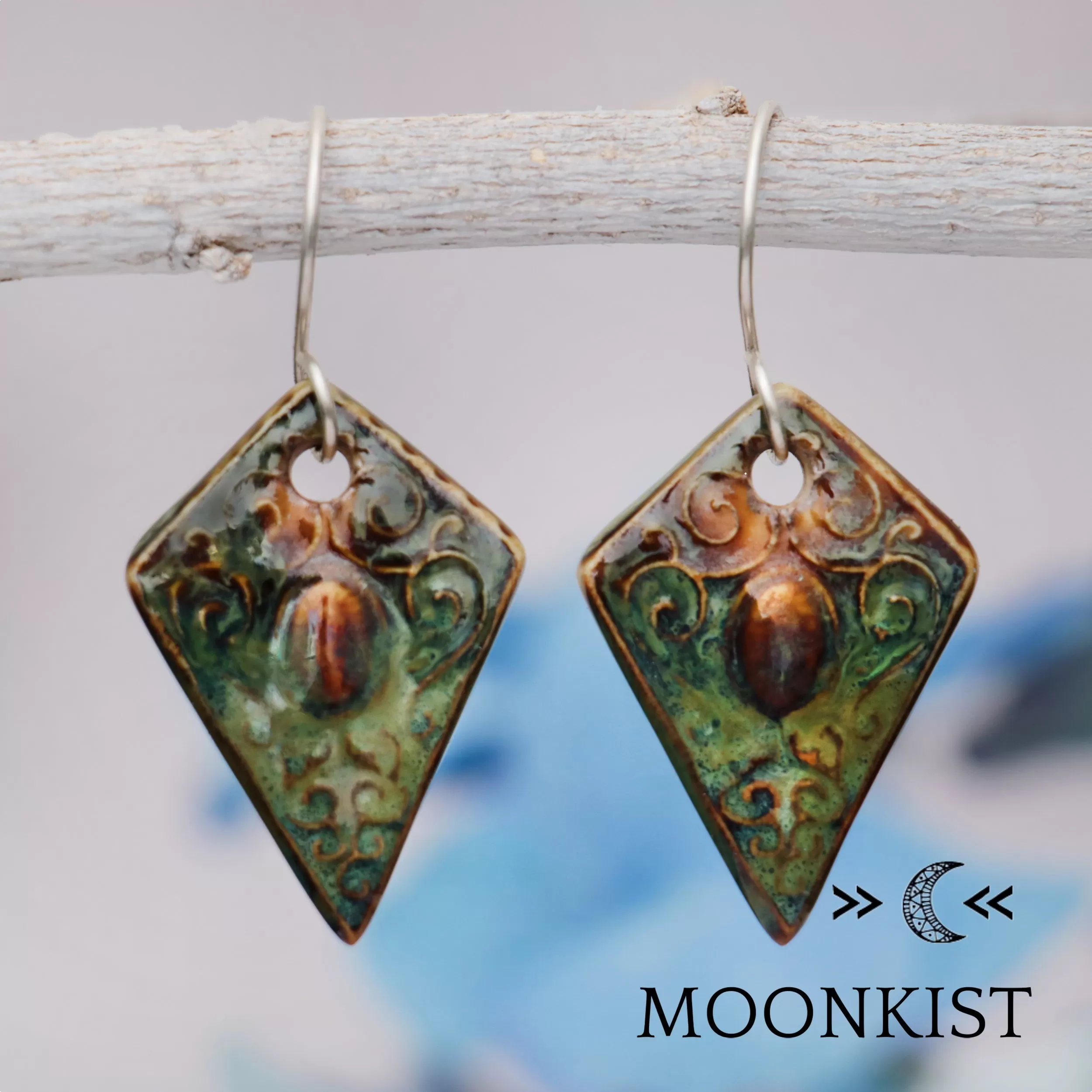 Boho Style Statement Ceramic Earrings | Moonkist Designs