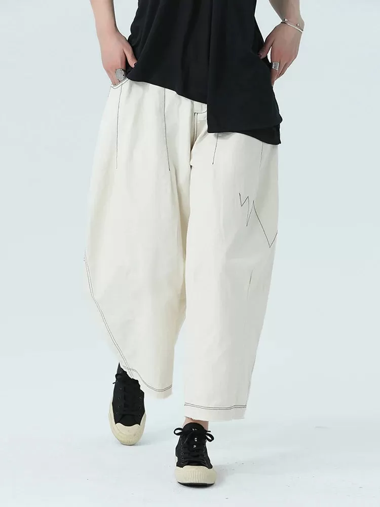 Bolohus Topstitched Wide Leg Pants