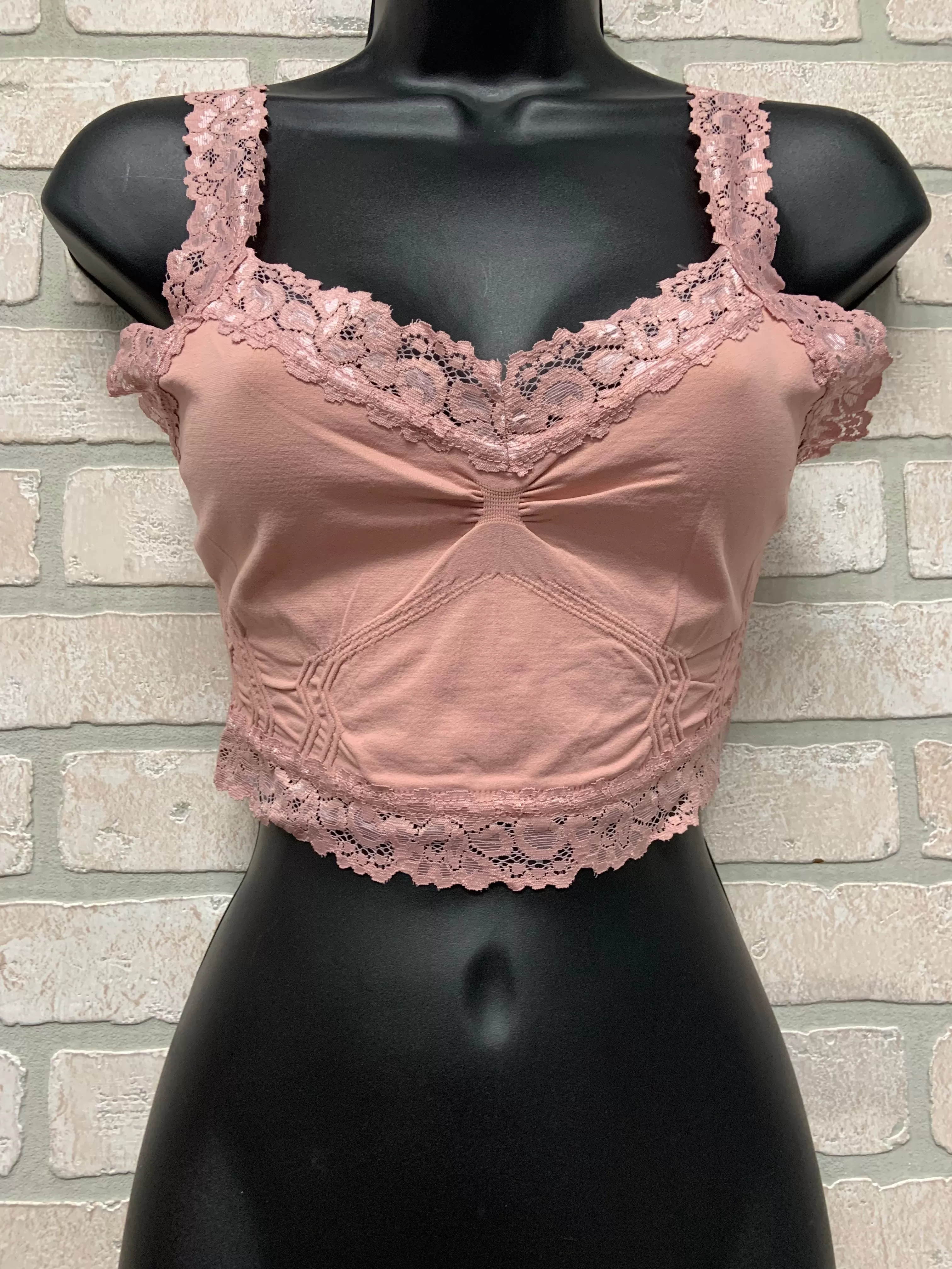 Bralette - Lace - Dusty Rose