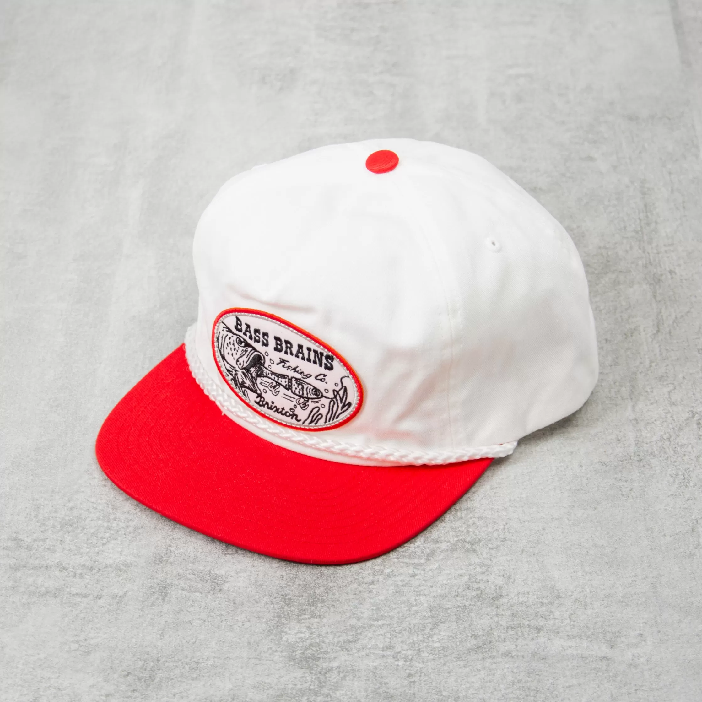 Brixton Bass Swim HP Snapback - White / Red