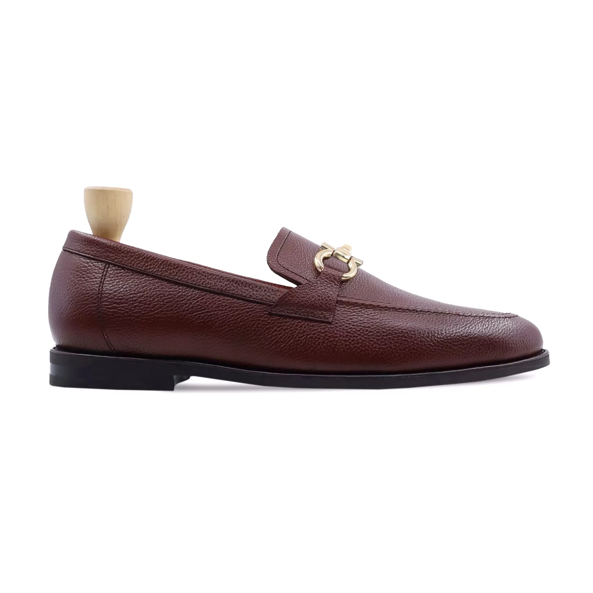 Bucharest -  Men's Oxblood Pebble Grain Loafer