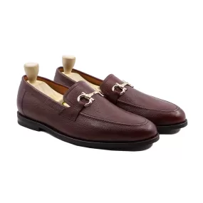 Bucharest -  Men's Oxblood Pebble Grain Loafer