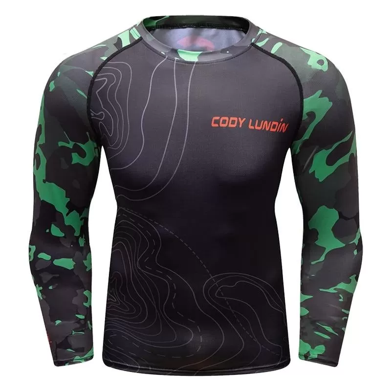 Camouflage Compression 'Operator' Elite Long Sleeve RashGuard