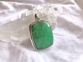 Chrysoprase Brea Pendant - Square