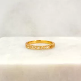 Citrine Half Eternity Ring