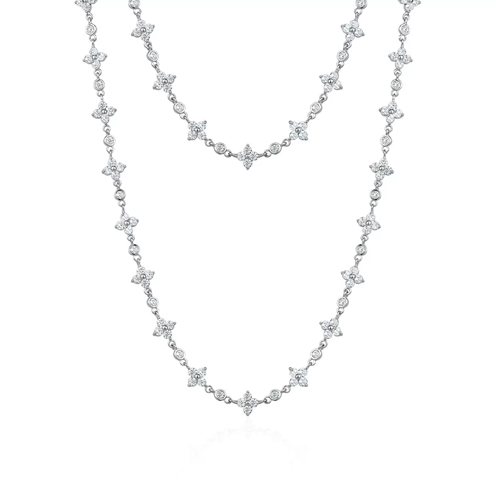 CLOVER DIAMOND SHAPE NECKLACE