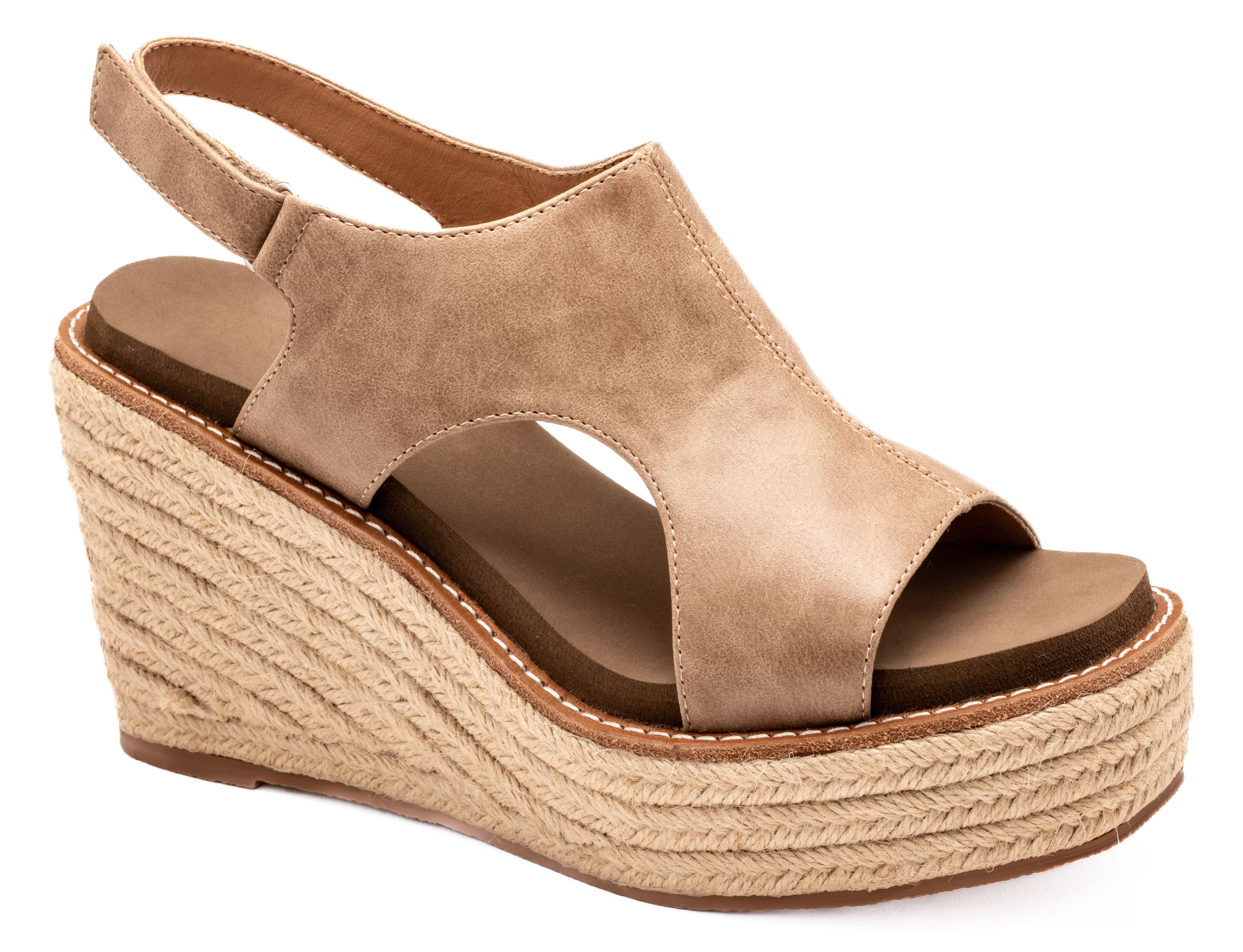 Corky's Taupe Freddie Wedges