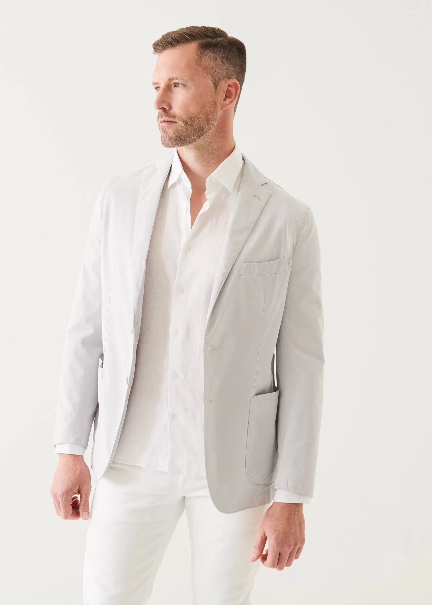 COTTON BLEND GARMENT DYE BLAZER