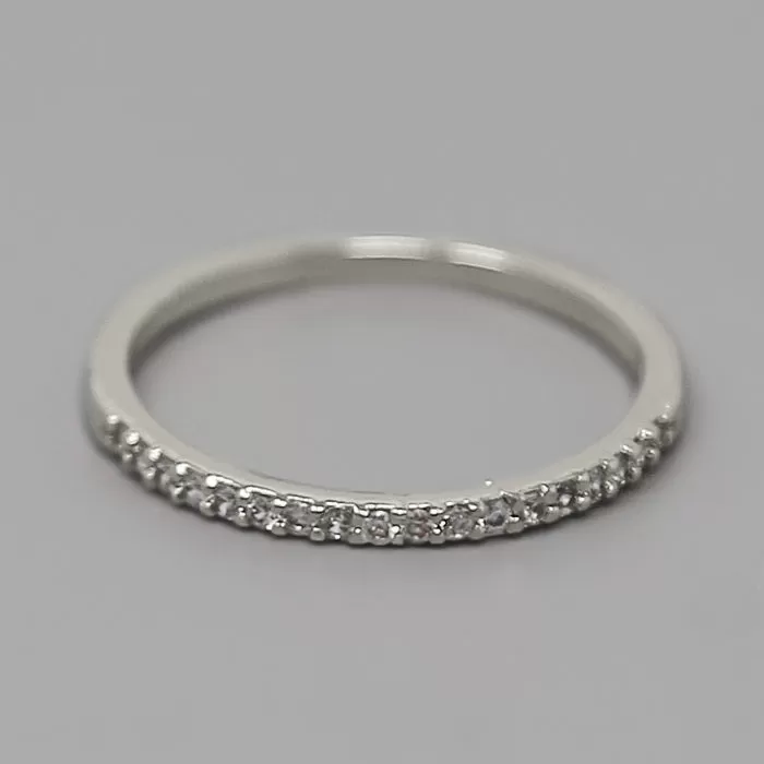 Cubic Zirconia Pave Gold Dipped Ring