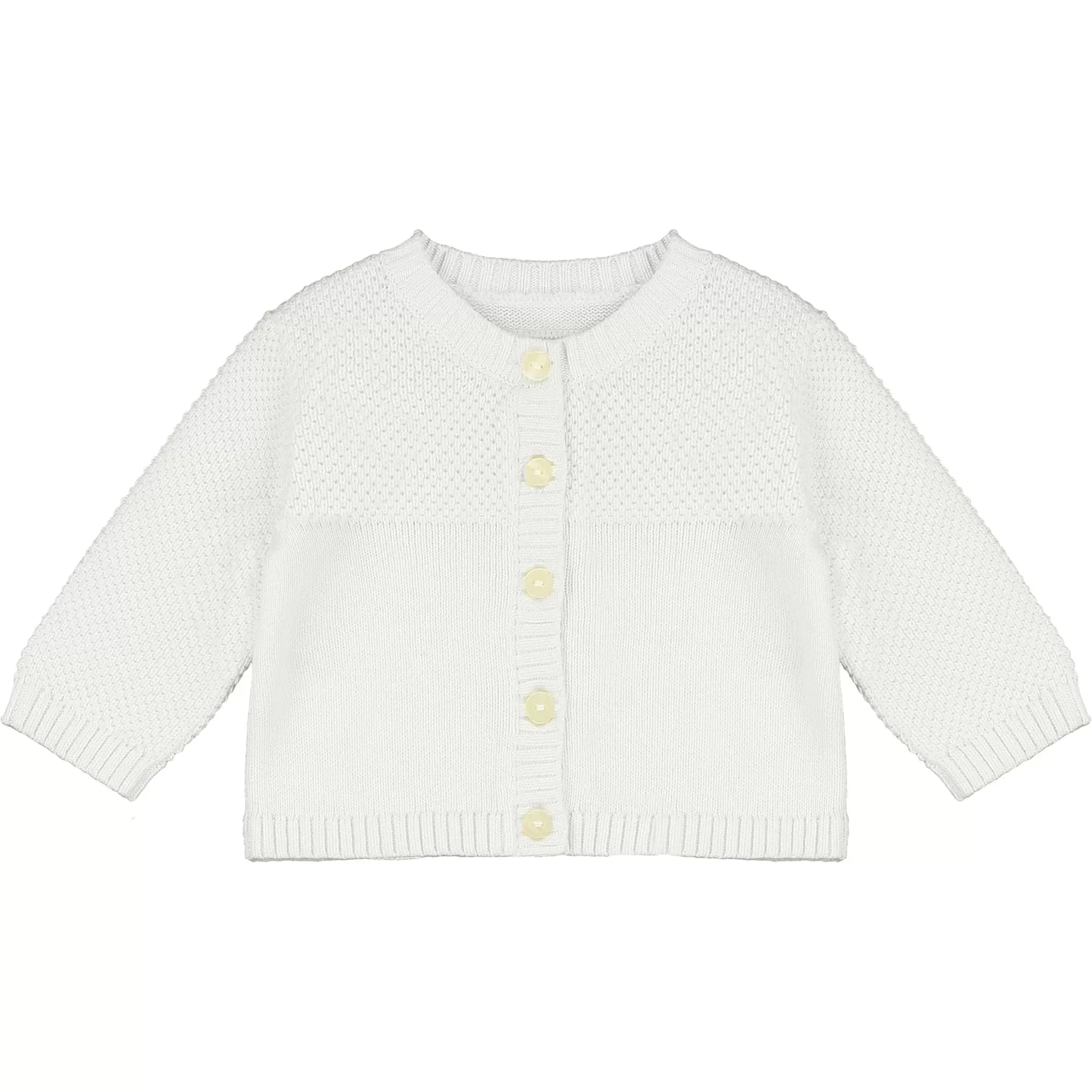 Cypress White Knit Baby Cardigan - Emile et Rose