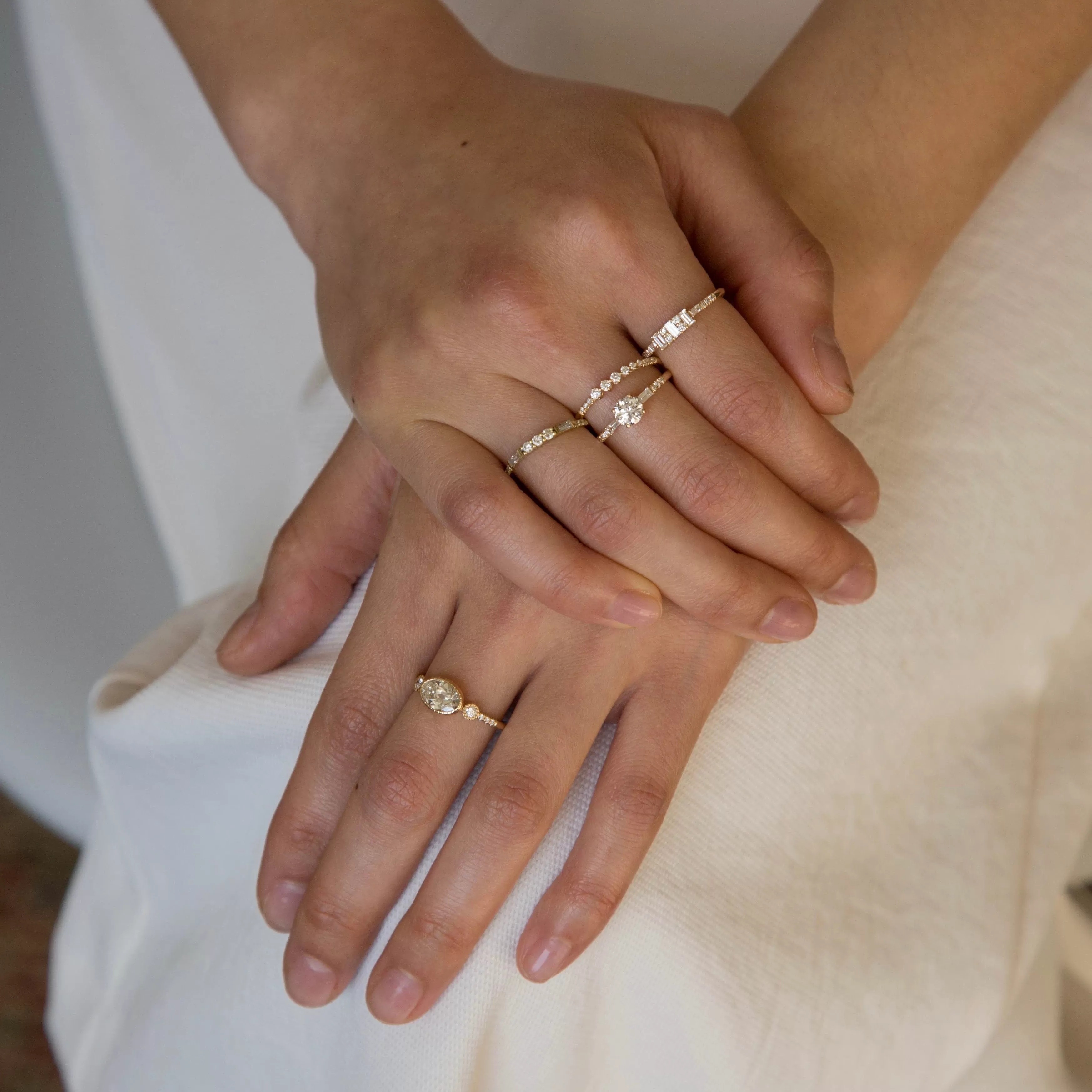 Diamond Baguette Reflection Ring