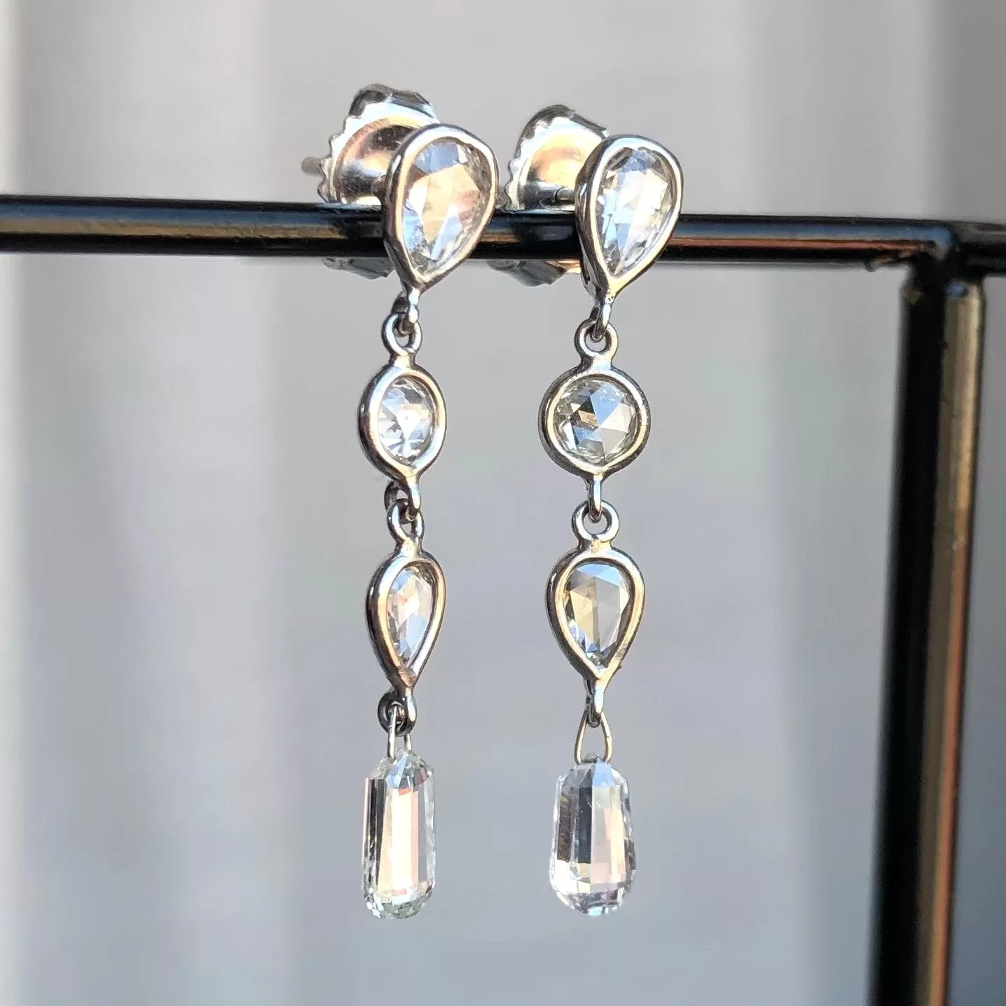 Diamond Drop Earrings