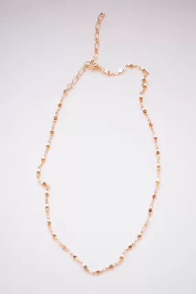 Diamond Linked Gold Accent Necklace