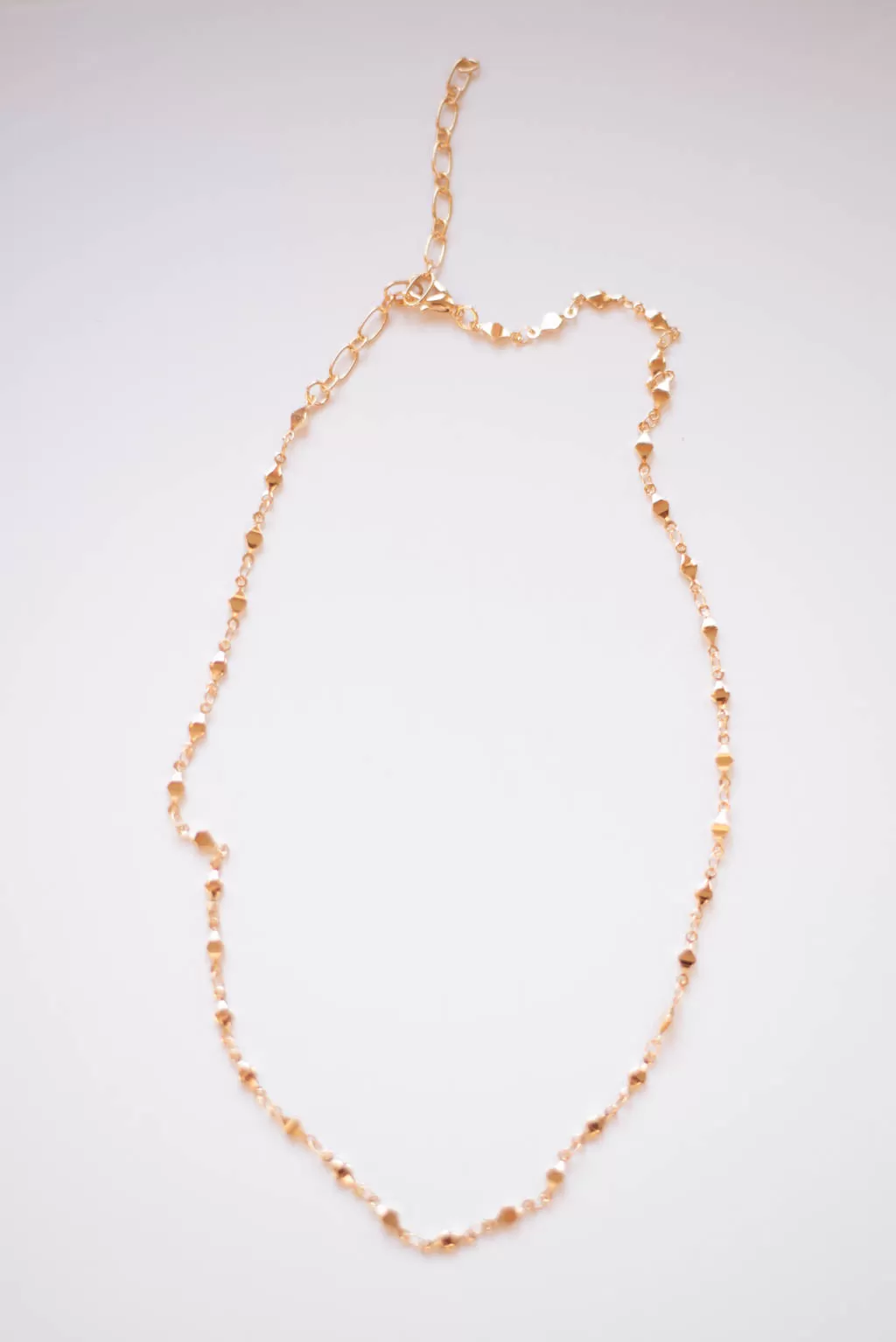 Diamond Linked Gold Accent Necklace