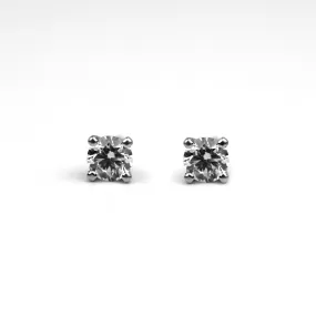 Diamond Push Back Earrings